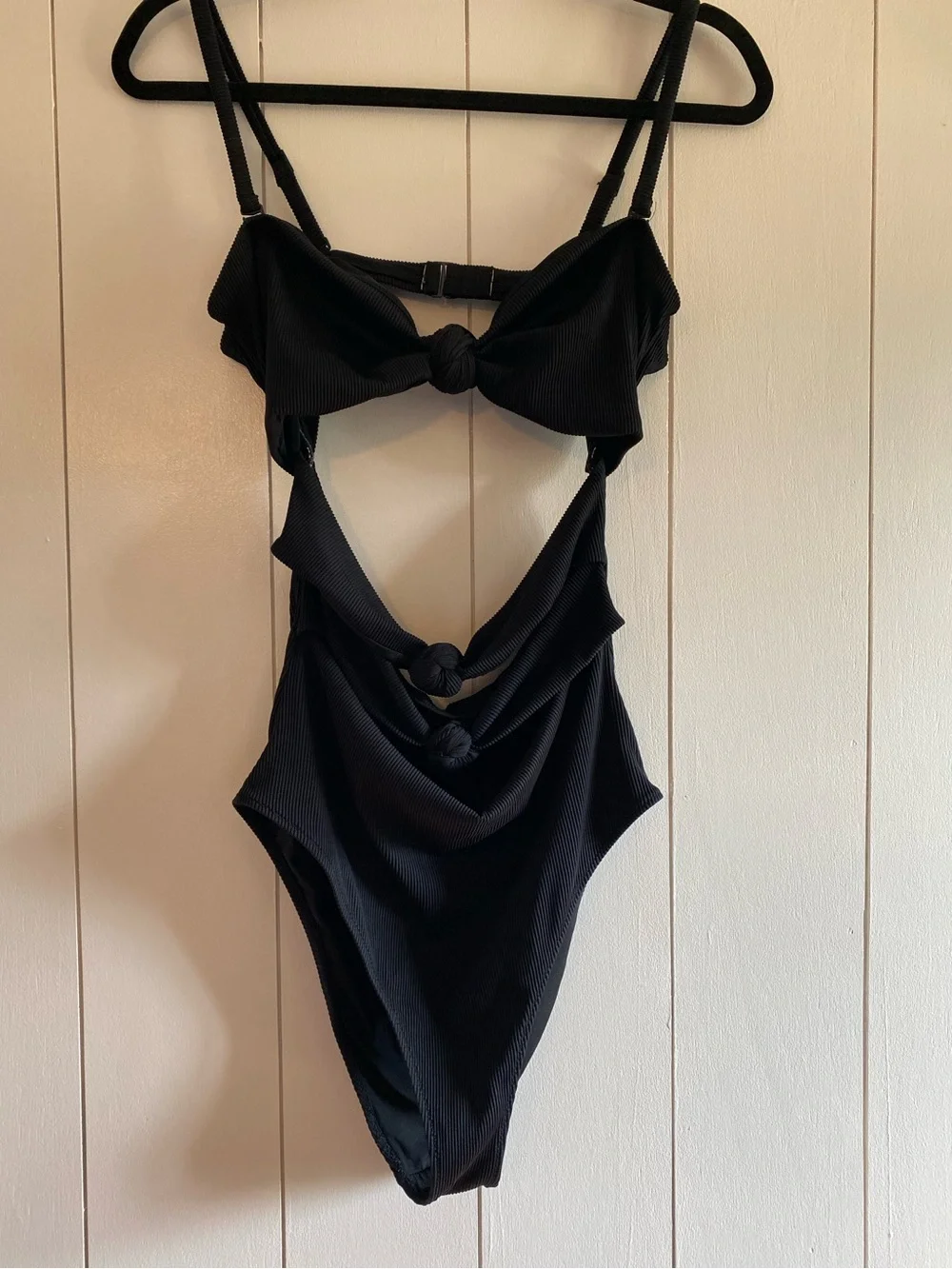 Aerie Ribbed Triple Knot One Piece Swimsuit
